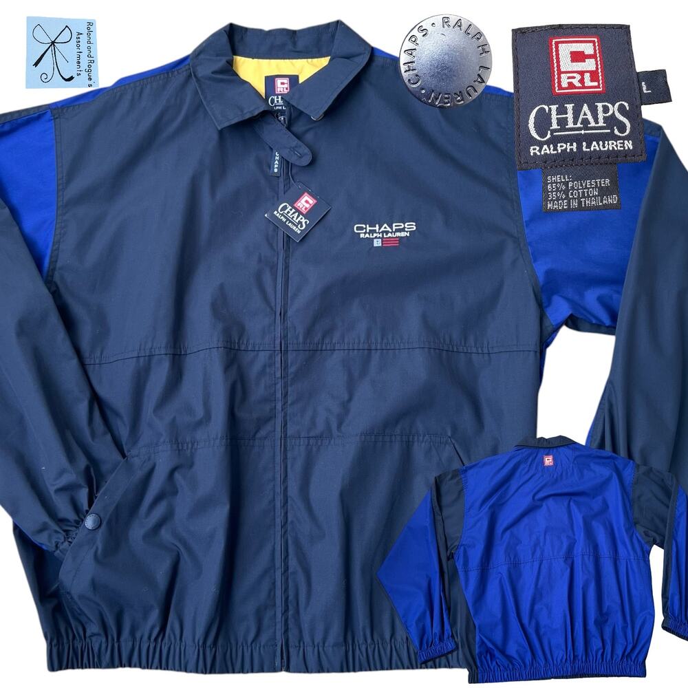 Chaps Ralph Lauren CRL Cotton Blend Jacket Men's Sz L New-old-stock